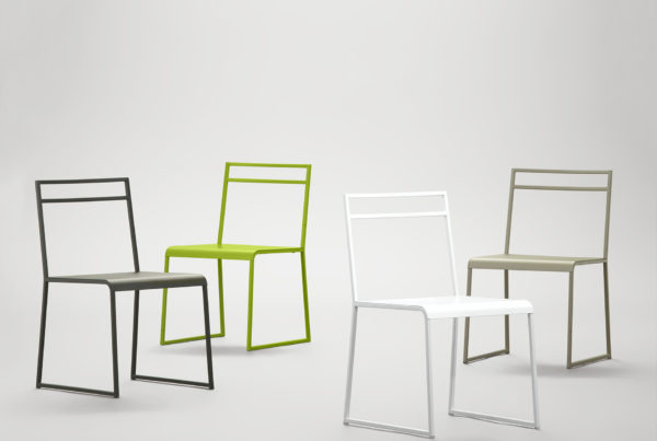 Sedia contemporanea in metallo Shere design Luca Casini